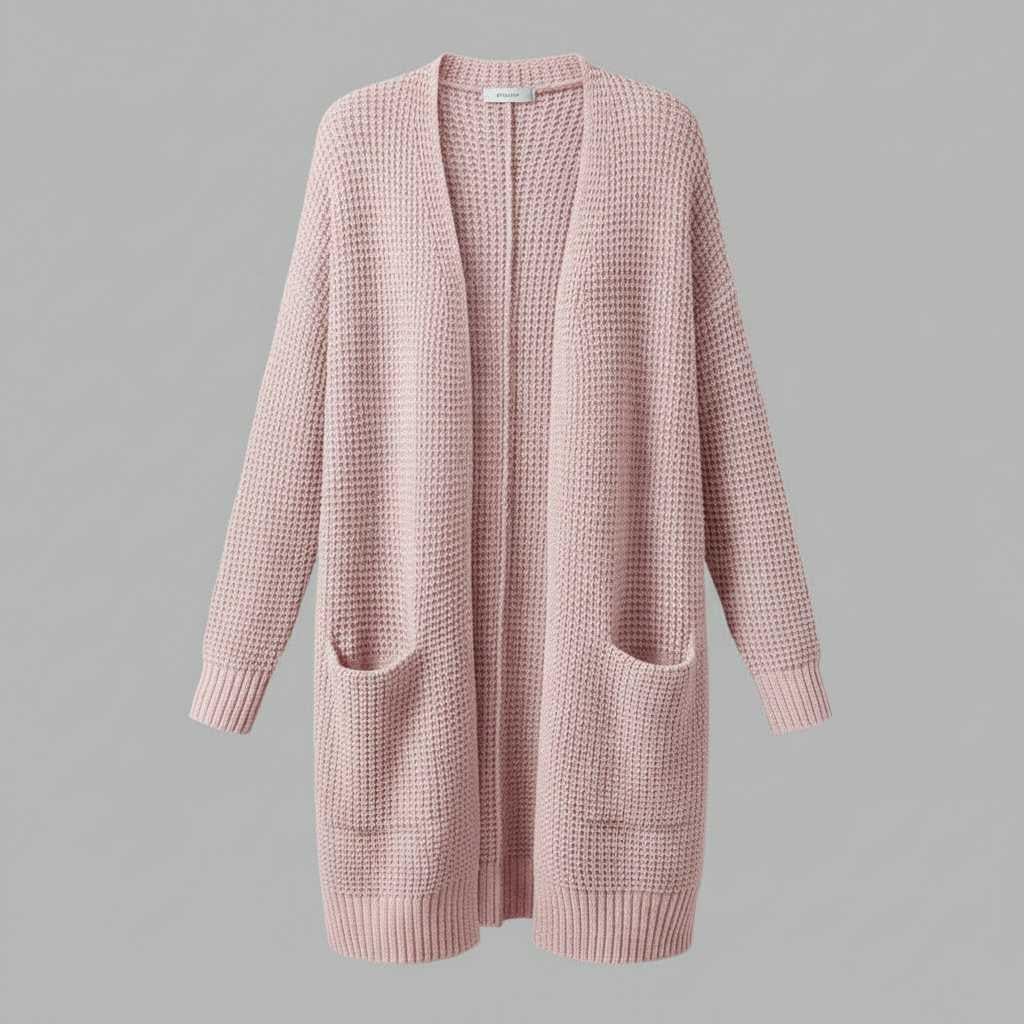 Black Cashmere Cardigan for Women | Elegant Long Layering Piece