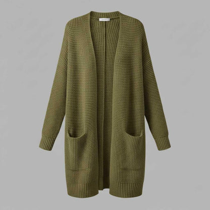 Black Cashmere Cardigan for Women | Elegant Long Layering Piece