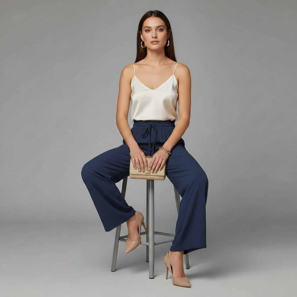 Chic Comfort | Women's Trousers Lightweight Elegant Fit