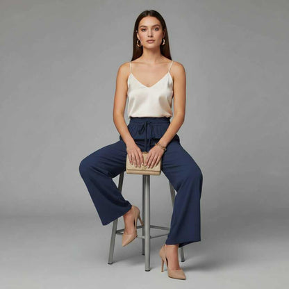 Chic Comfort | Women's Trousers Lightweight Elegant Fit