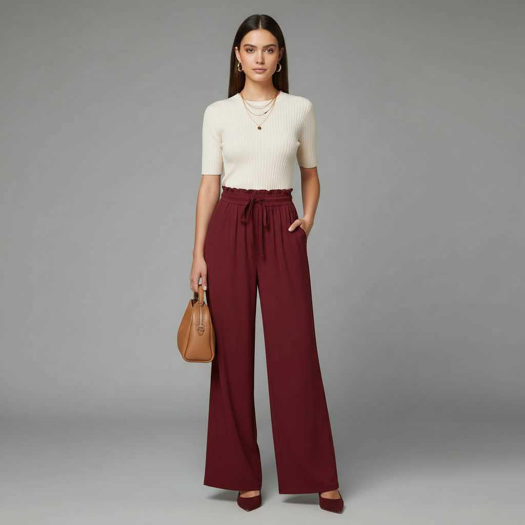 Chic Comfort | Women's Trousers Lightweight Elegant Fit