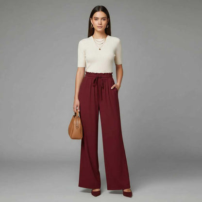 Chic Comfort | Women's Trousers Lightweight Elegant Fit