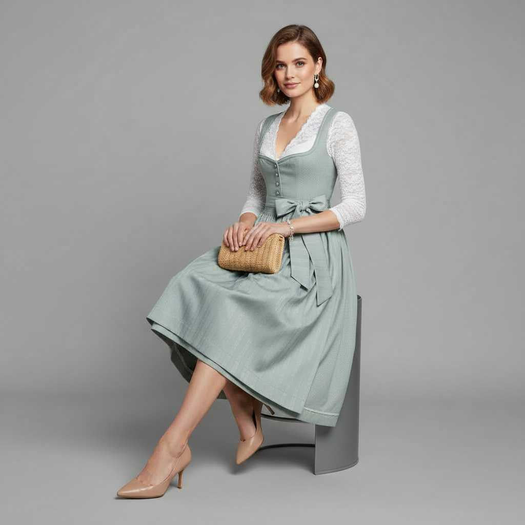 Elegant Dirndl Costume Dress | Women's Dress for Oktoberfest