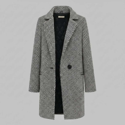 Elegant Long Wool Coat for Women | Black Wool Trench Coat