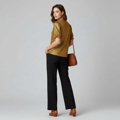 Elegant White Puff Sleeve Blouse | Women's Summer Top