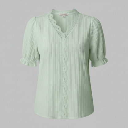 Elegant White Puff Sleeve Blouse | Women's Summer Top