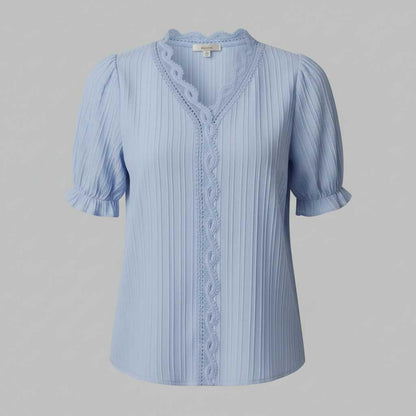Elegant White Puff Sleeve Blouse | Women's Summer Top