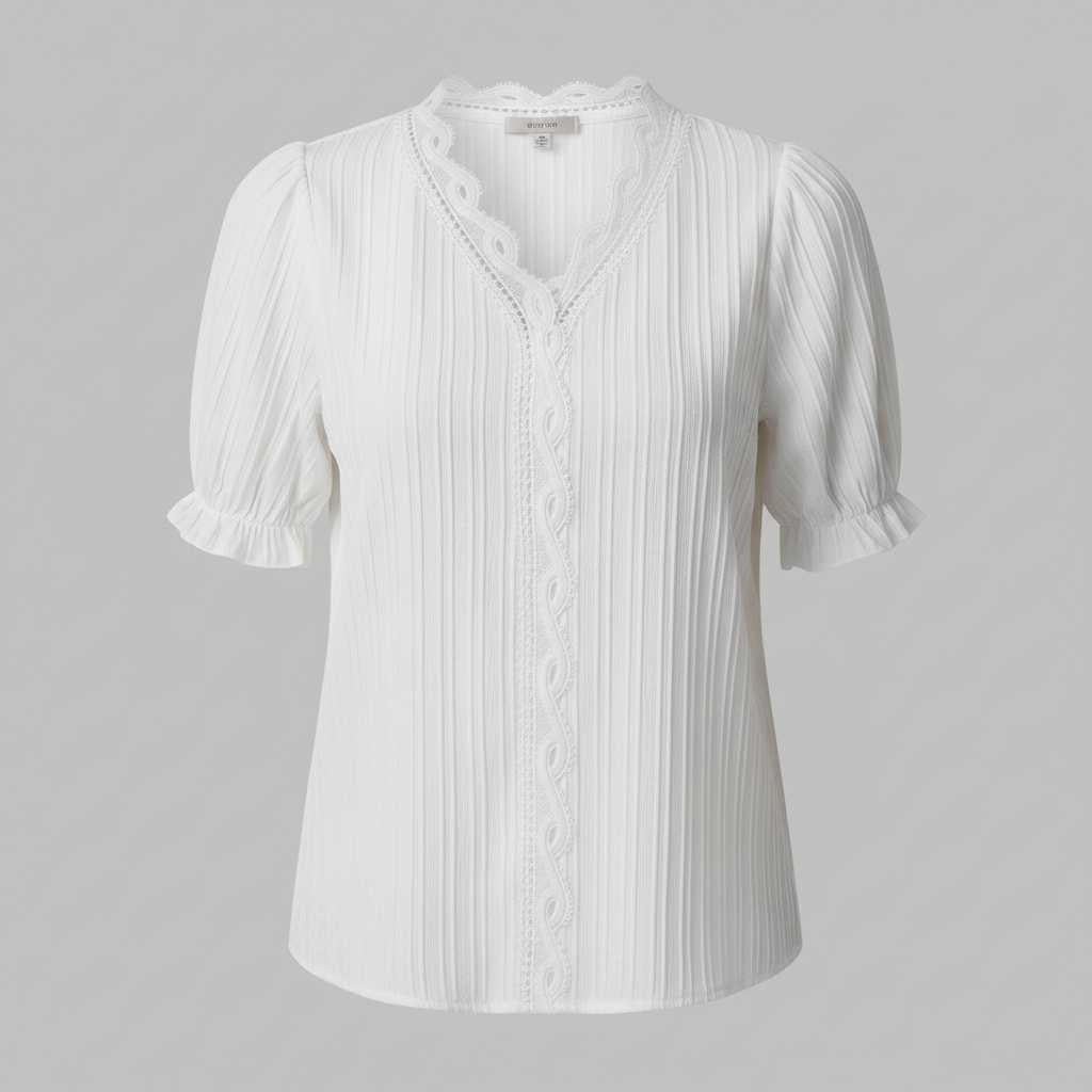 Elegant White Puff Sleeve Blouse | Women's Summer Top