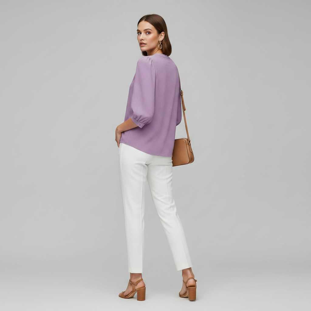 Silk Patchwork Women's Blouse | Stylish Summer Top