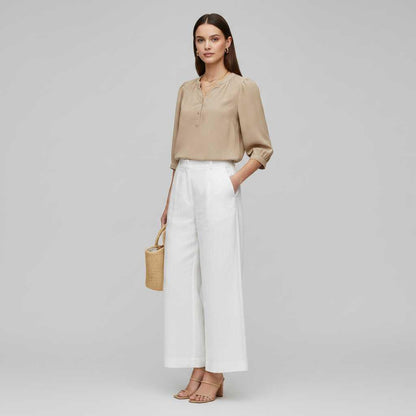 Silk Patchwork Women's Blouse | Stylish Summer Top