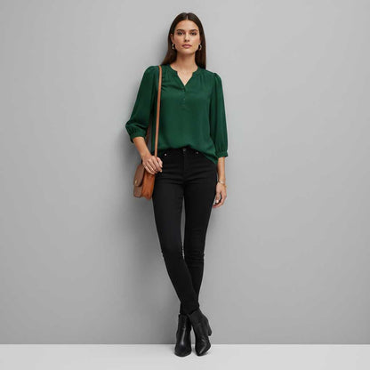 Silk Patchwork Women's Blouse | Stylish Summer Top